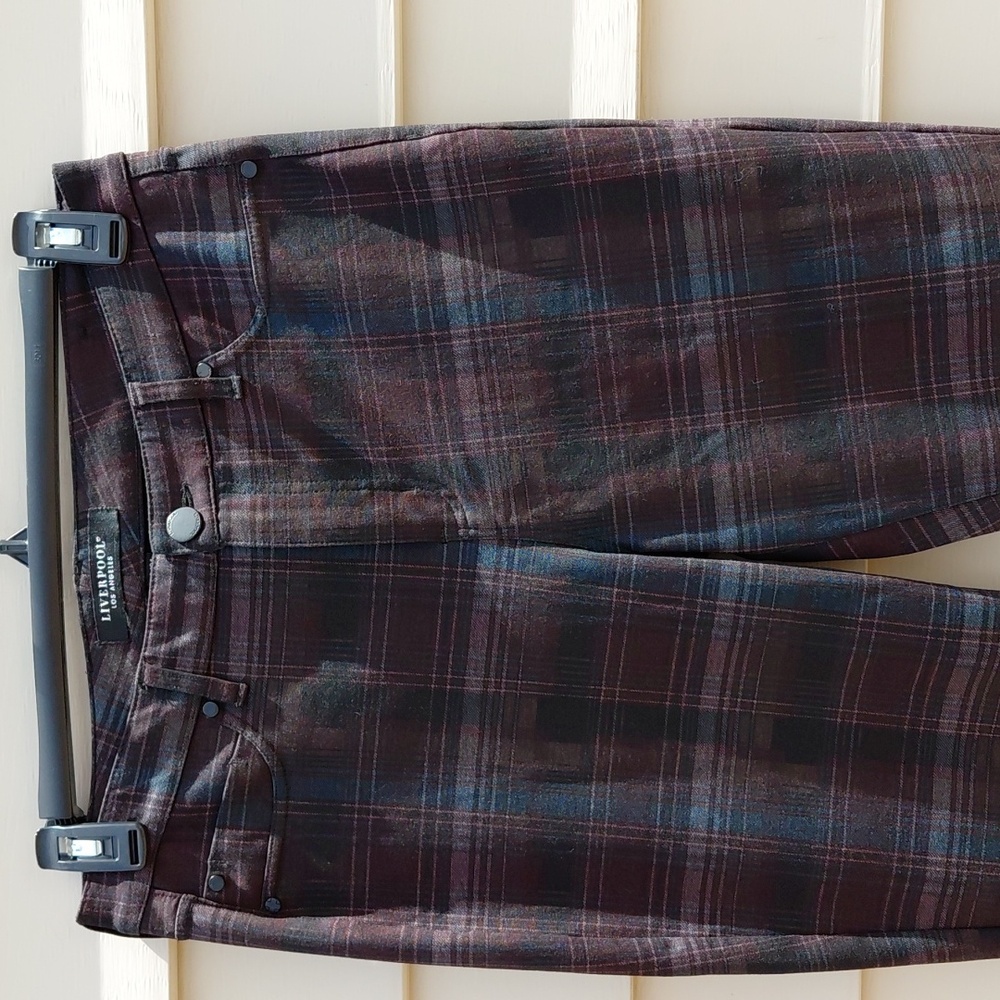 LIVERPOOL  LOS  ANGELES Women's Plaid  Pants - 12